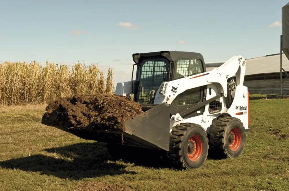 Bobcat skid steer working on a Treasure Valley job site in Idaho